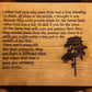 "Engraved Message On Wood" Custom Sign Signs Weaver Custom Engravings   