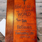 "For God So Loved The World" John 3:16 KJV Custom Bible  Weaver Custom Engravings   