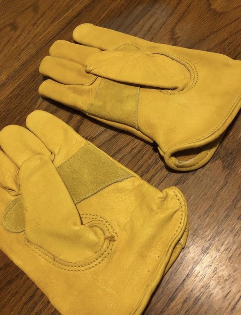 "Splinter Prone" Funny Custom Leather Work Gloves Gloves Weaver Custom Engravings   