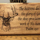 "Deer & Bible Verse" Custom Sign Signs Weaver Custom Engravings   