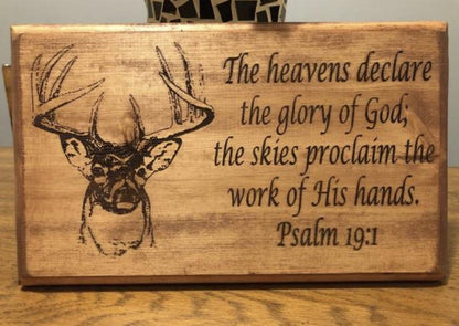 "Deer Hunter With Text" sign Signs Weaver Custom Engravings Default Title  