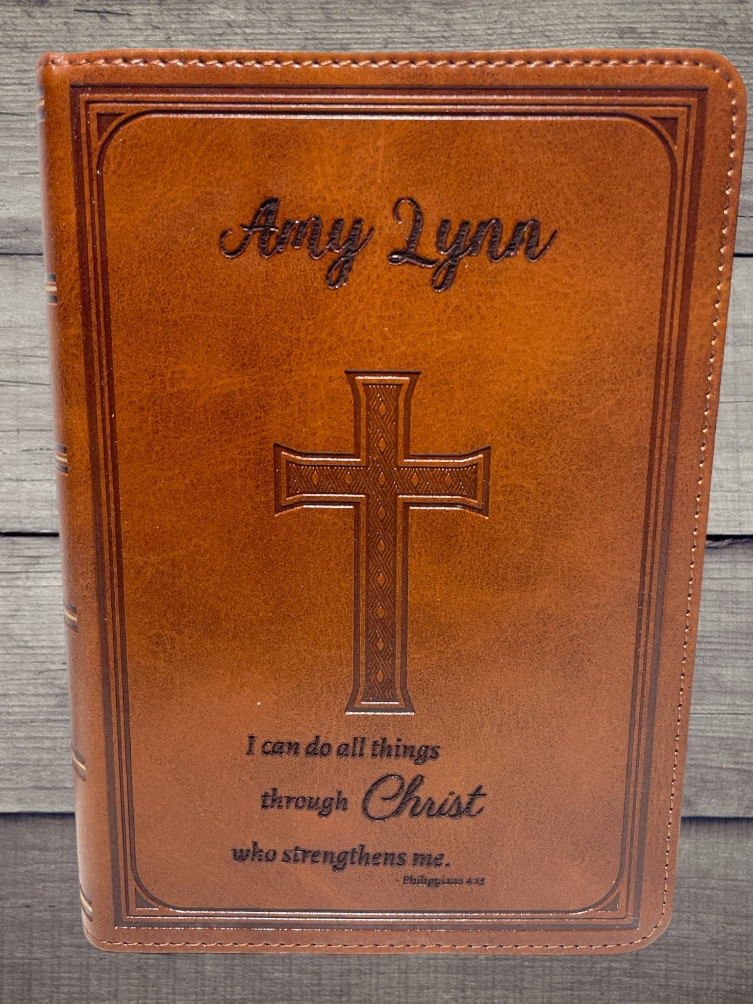 "I Can Do All Things Through Christ" Bible bible Weaver Custom Engravings   