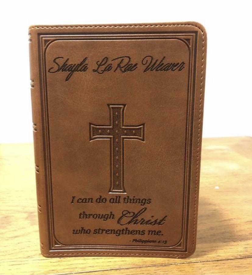 "I Can Do All Things Through Christ" KJV Bible bible Weaver Custom Engravings   