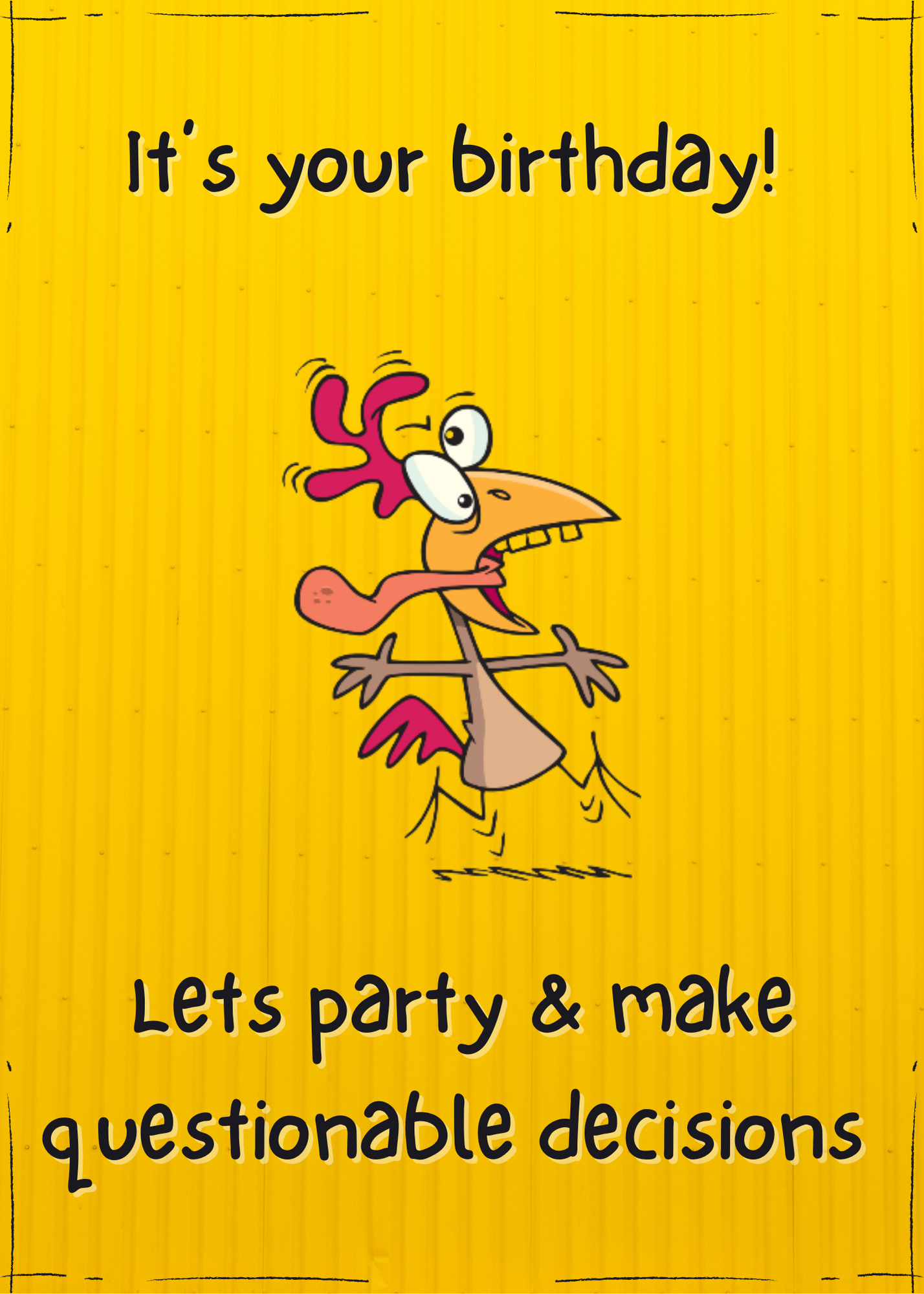 “Make Bad Decisions” Happy Birthday Card Template (Digital Download)  Weaver Custom Engravings Digital Downloads   
