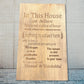 "In This House We Believe" Custom Quotes Sign Signs Weaver Custom Engravings   