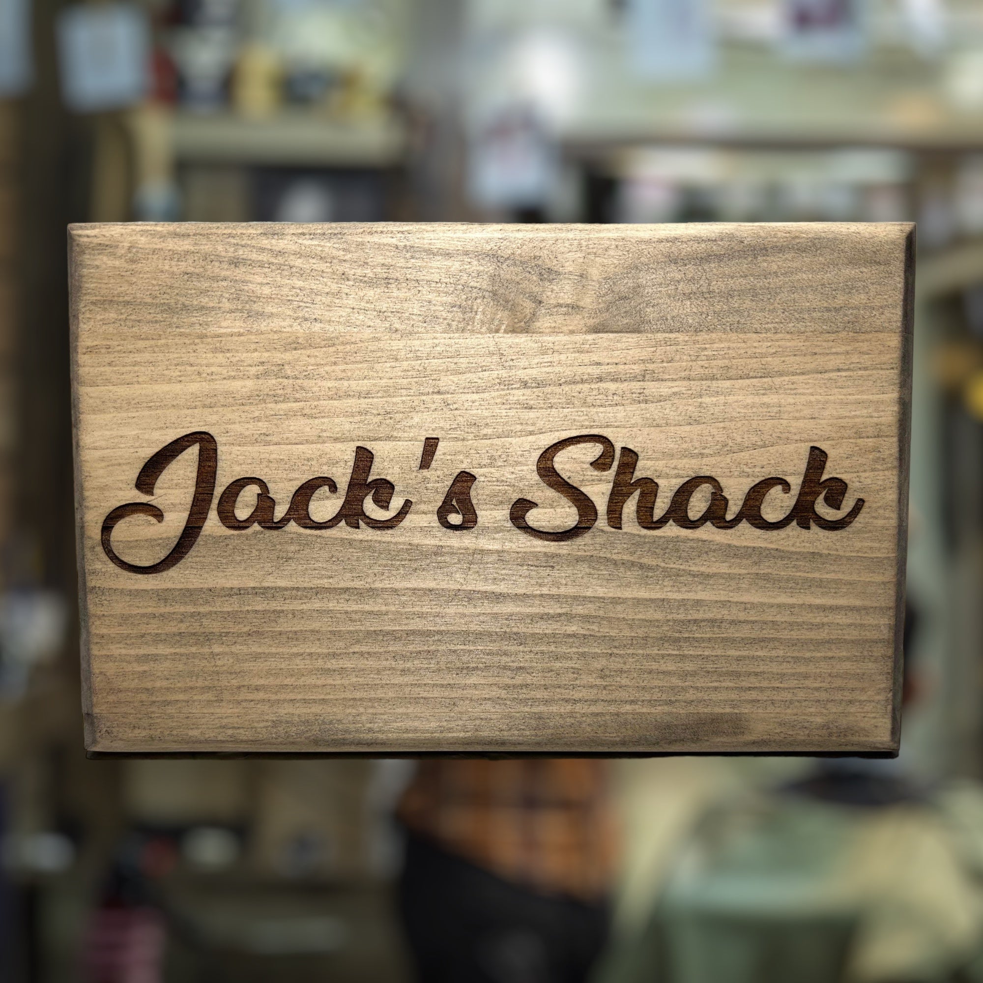 Personalized Jack's Shack Engraved Wood Sign – Weaver Custom Engravings