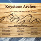 Keystone Arches Mountain Custom Sign Signs Weaver Custom Engravings   