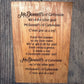Personalized Family Name Poem Sign Signs Weaver Custom Engravings   