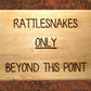 Rattlesnake Custom Wood Sign Signs Weaver Custom Engravings   