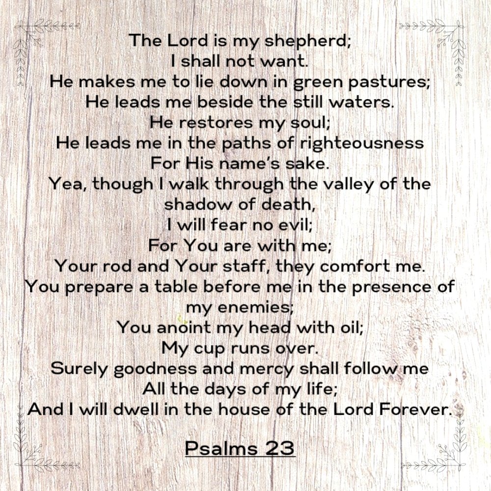 The Lord Is My Shepherd (Digital Download) Digital Artwork Weaver Custom Engravings Digital Downloads   