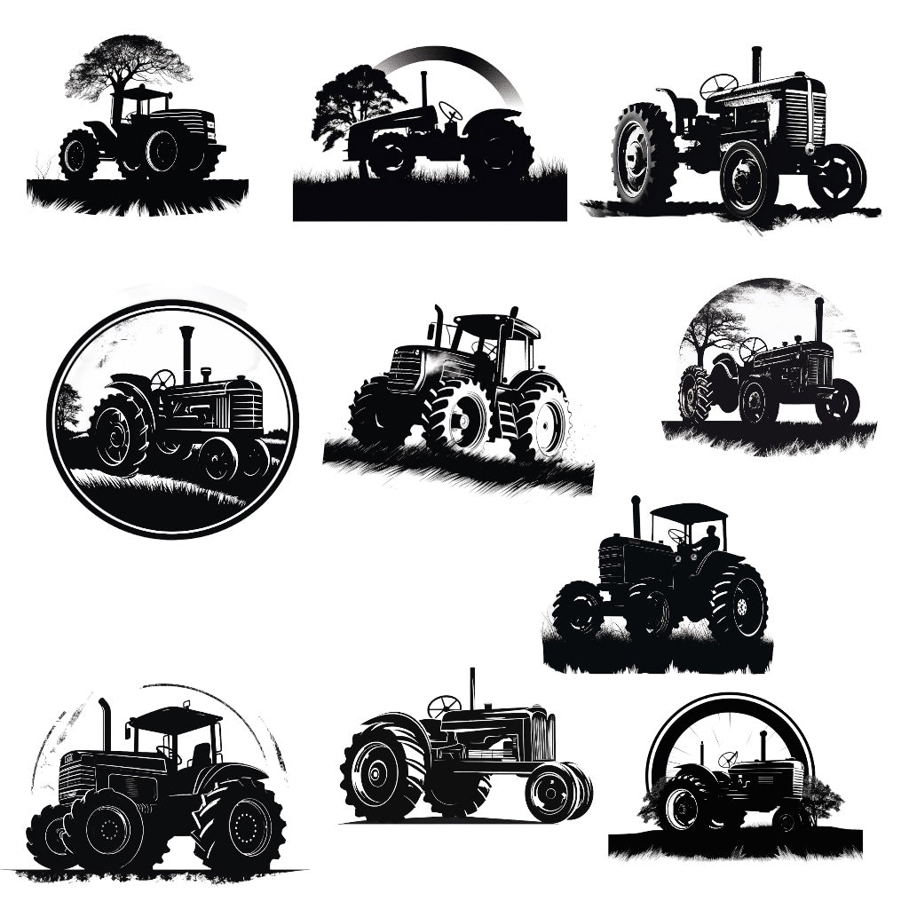 Tractors 10 Image Pack (DIGITAL DOWNLOAD) Digital Artwork Weaver Custom Engravings Digital Downloads   