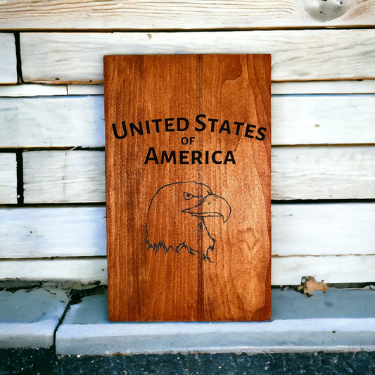 "United States Of America" Custom Sign Signs Weaver Custom Engravings   