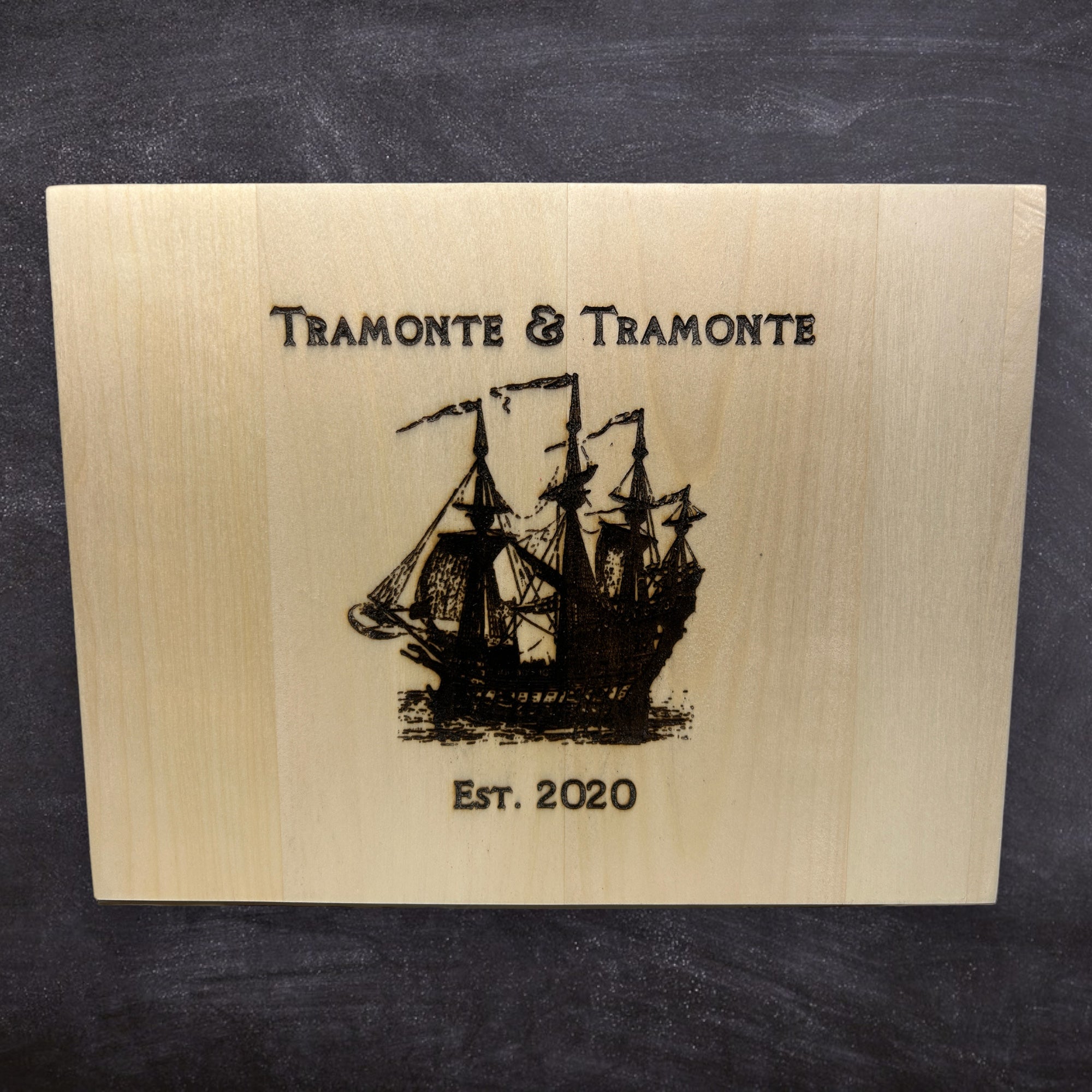 Vintage Ship Custom Wooden Business Sign – Weaver Custom Engravings