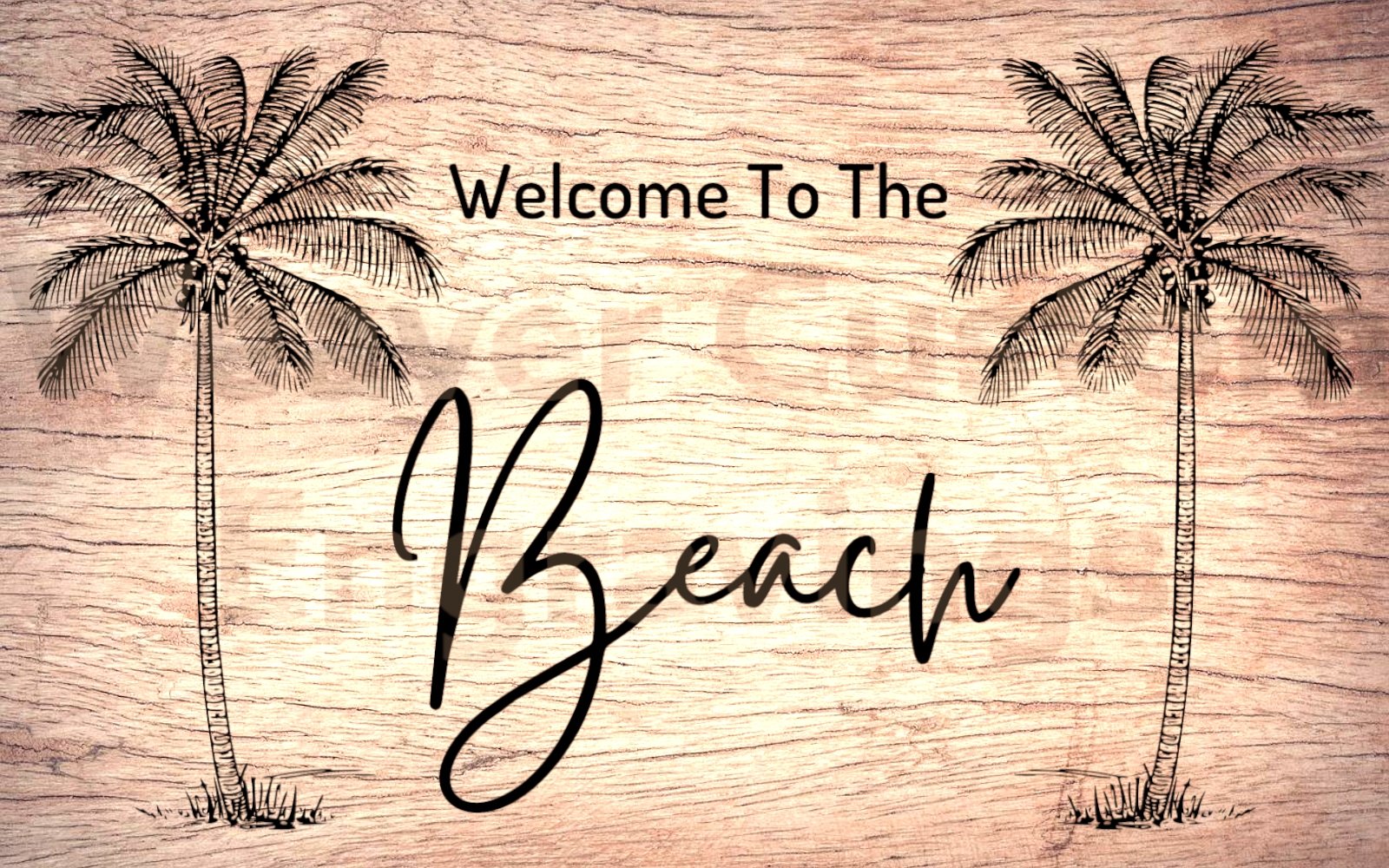 Welcome To The Beach (Digital Download) Digital Artwork Weaver Custom Engravings Digital Downloads   