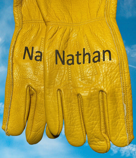Work Gloves With Name Gloves Weaver Custom Engravings Small  